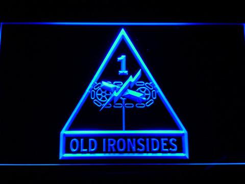 US Army 1st Armored Division Old Ironsides LED Neon Sign
